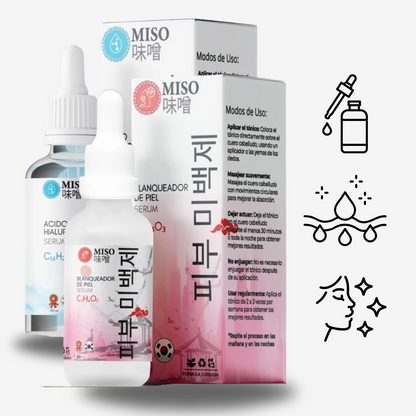 ClearSkin Miso™ - Combo Miso Aclarador y Hialurónico